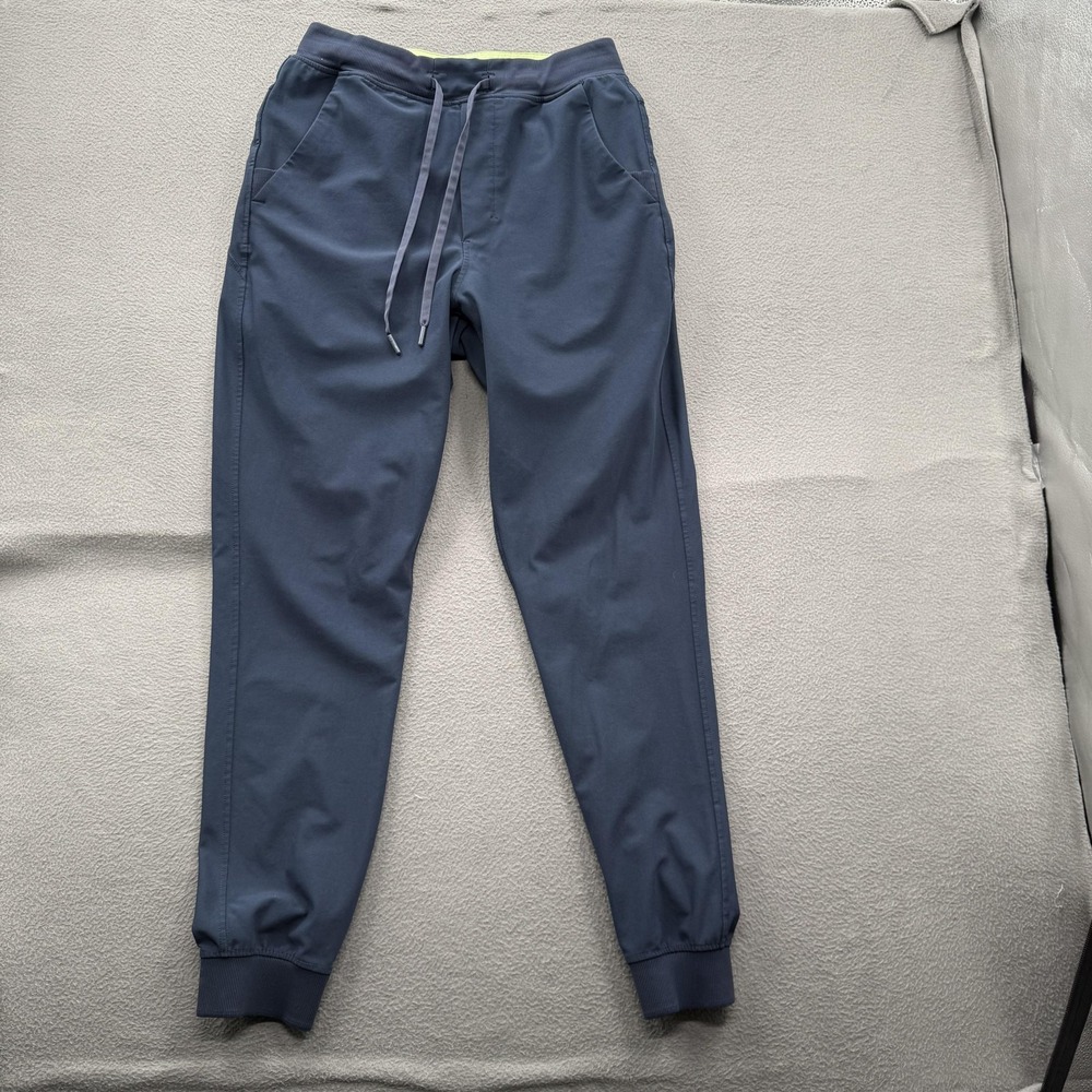 Birddogs Pants Mens Large Blue Joggers Lined Stretch Elastic Waist Pockets